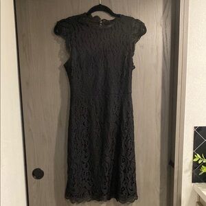 Xhilaration Black Lacy Sheath Mini Dress